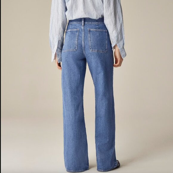 J. Crew Camp-pocket wide-leg jean in Elaine Wash 27" NWT - Picture 4 of 11